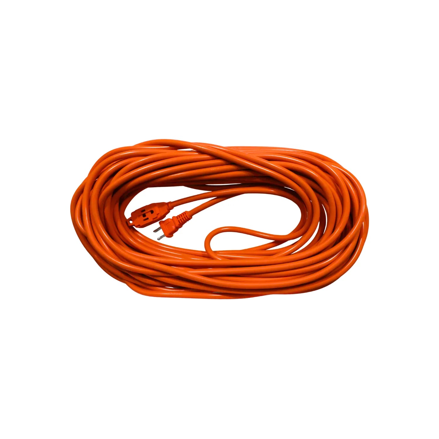 Cable de extensión naranja enrollado, con enchufe de 3 polos, para alimentación eléctrica