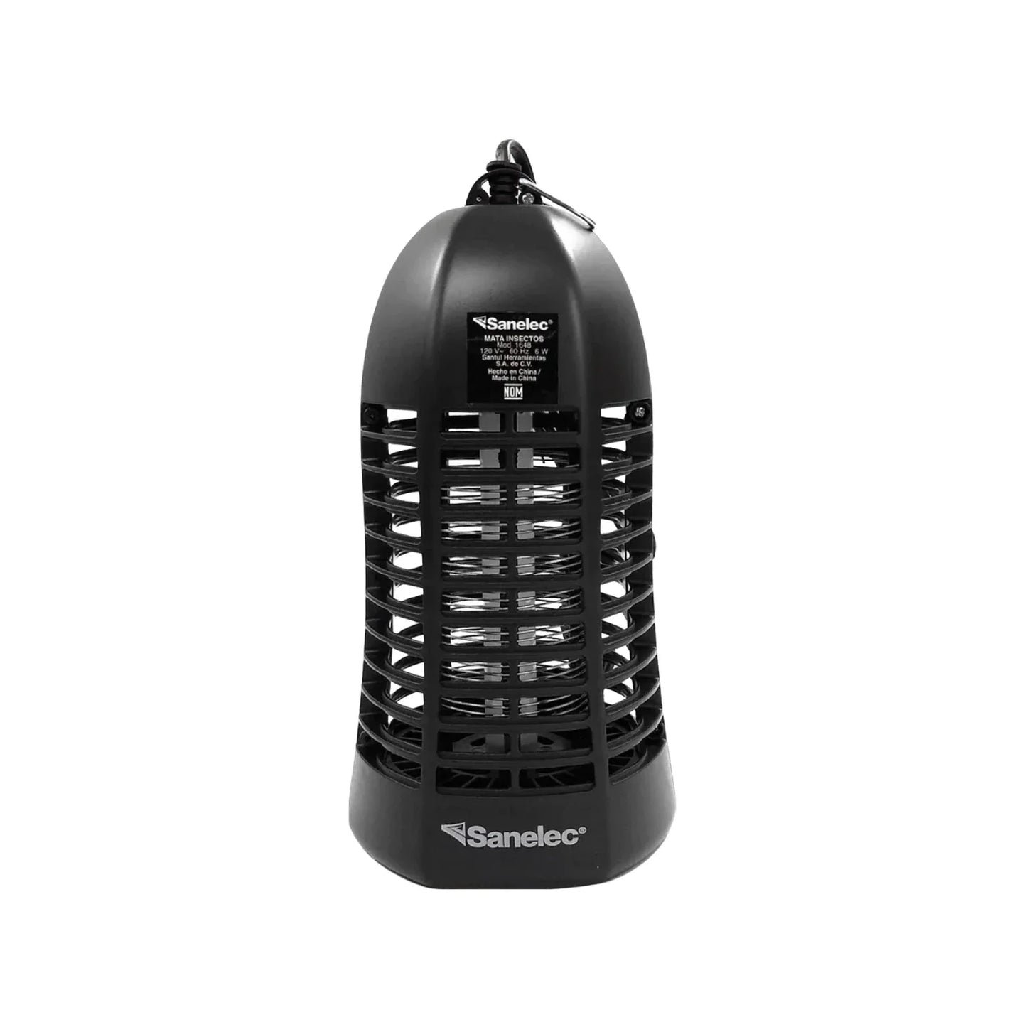 Fabricado en ABS,Cepillo incluido para limpieza.,Charola desprendible para limpieza de residuos.,Mata insectos de 6w con ojillo para colgar.