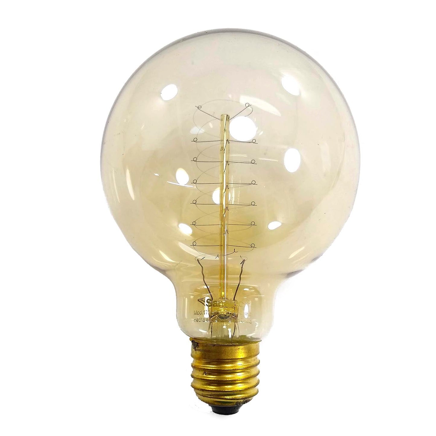 LÃ¡mpara de 35 W,Ilumina 546 lÃºmenes.,Foco incandescente tipo globo.,Foco vintage para uso decorativo en hogar, restaurantes, museos y mÃ¡s.