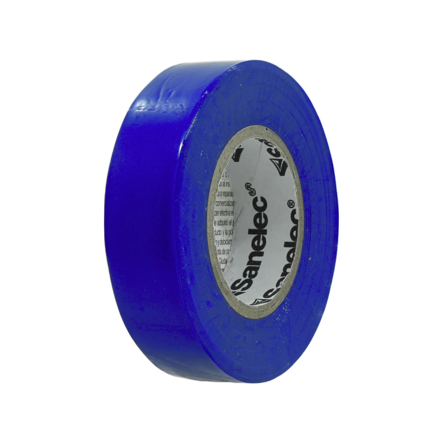 Rollo de cinta de aislar eléctrica azul Sanelec para aislamiento de cables y conexiones