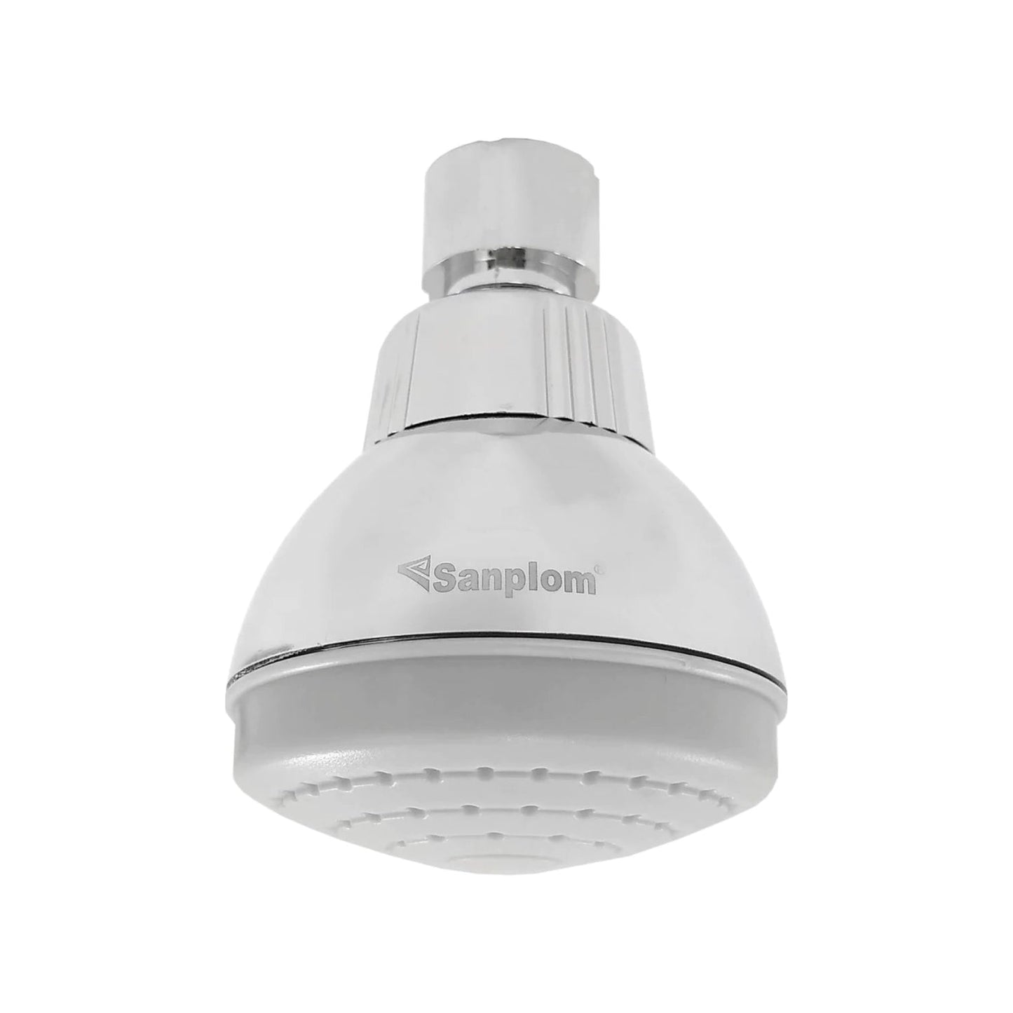 Regadera redonda ABS cromada Sanplom 2 3/4 pulgadas para baño
