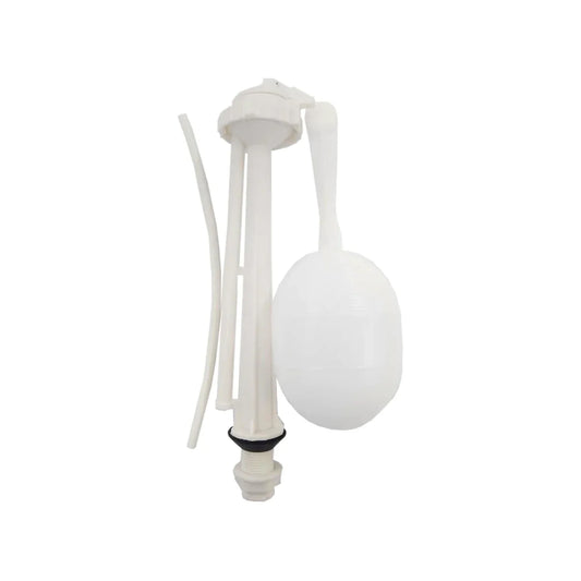 Fabricado en polipropileno.,Incluye flotador.,Válvula de llenado para WC,Largo 8" (202.2 mm) rosca 15/16" - 14 NPT