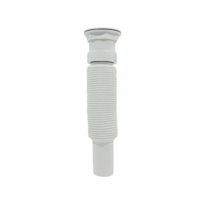Cespol flexible blanco Sanplom para fregadero, sifón de desagüe ajustable