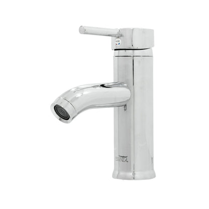 Grifo mezclador monomando cromado Essenza para lavabo con palanca de control de agua.