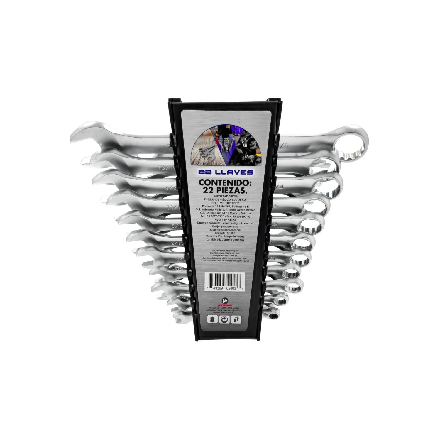 Llaves mixtas juego de 22 piezas Goni SP403