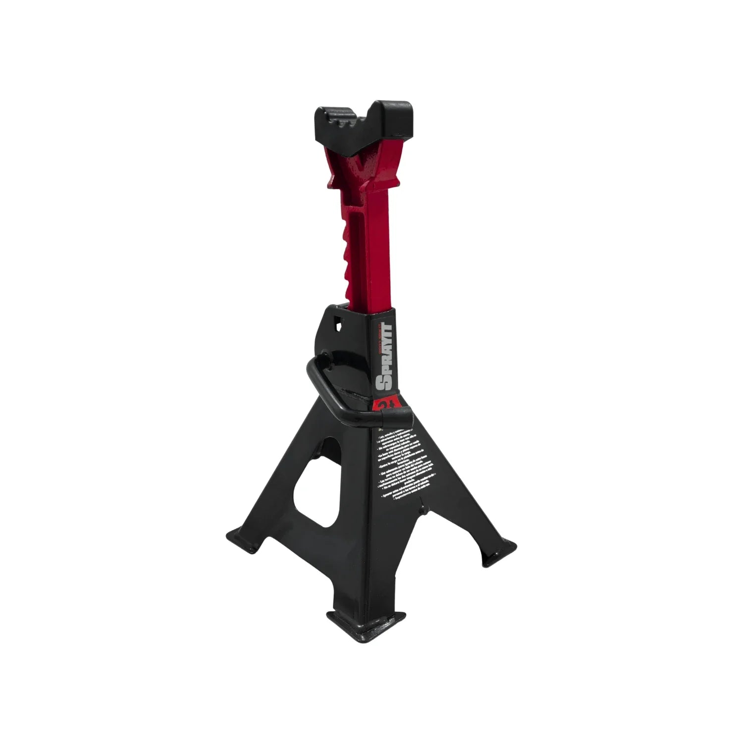 Torre para auto SPRAYIT 3 toneladas negra y roja para soporte seguro de vehículos elevación ajustable