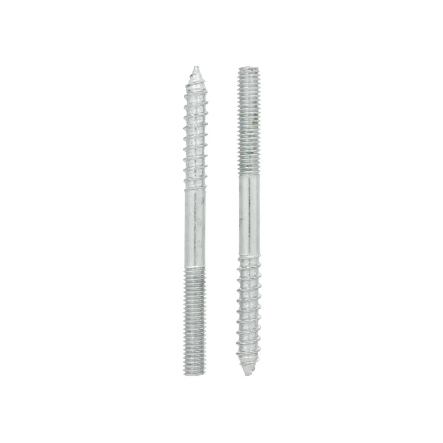 Tornillos doble rosca para madera y metal acabado galvanizado plateado para fijación estructural