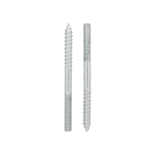 Tornillos doble rosca para madera y metal acabado galvanizado plateado para fijación estructural