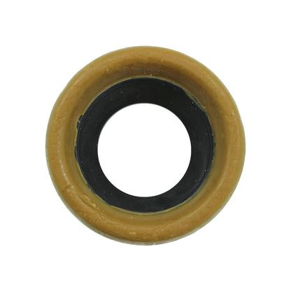 Cuello de cera para inodoro con guía negra, sello hermético para WC, instalación de fontanería