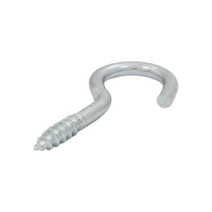 Armella abierta de tornillo metálica zincada para colgar objetos y sujetar