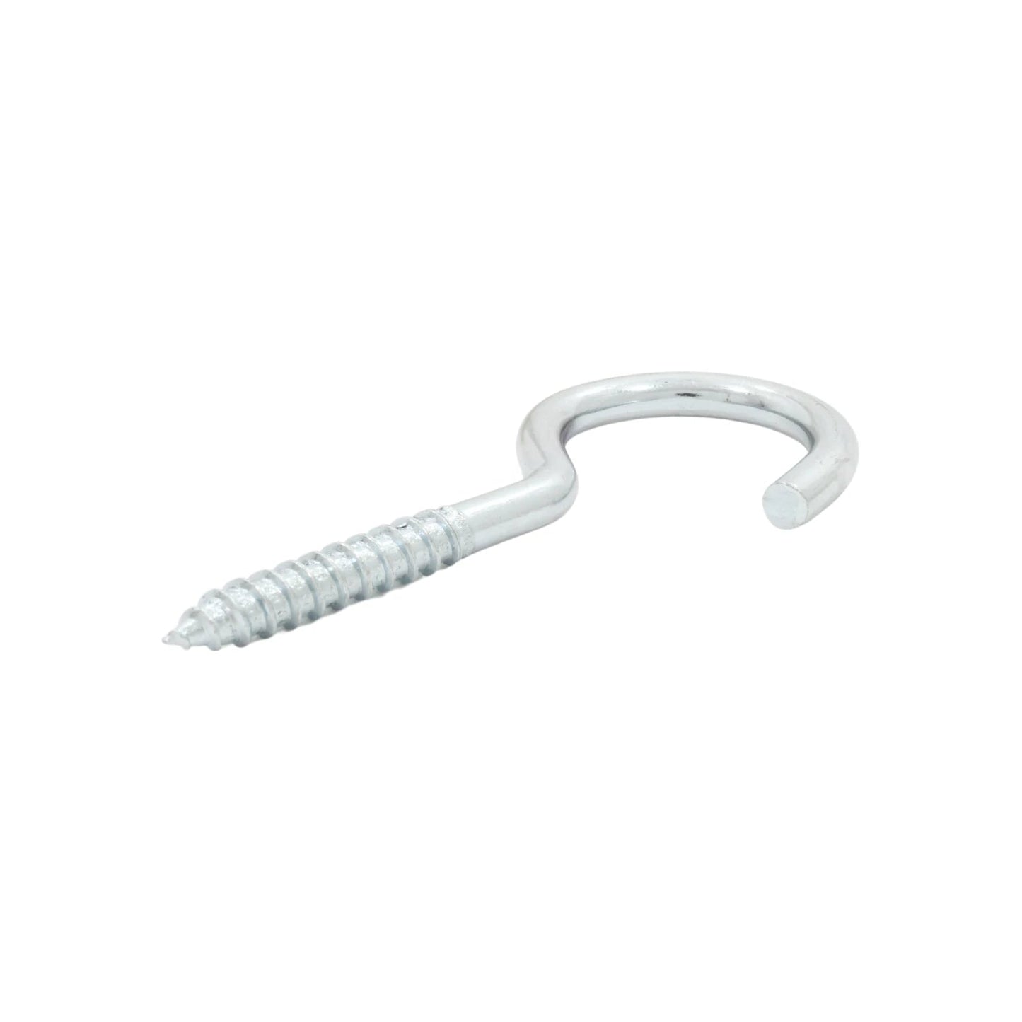 Armella abierta metálica con rosca 23x110mm para fijación, acabado galvanizado