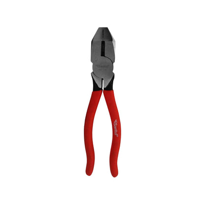 Pinzas de electricista Santul con mango rojo aislado para corte y agarre de cables