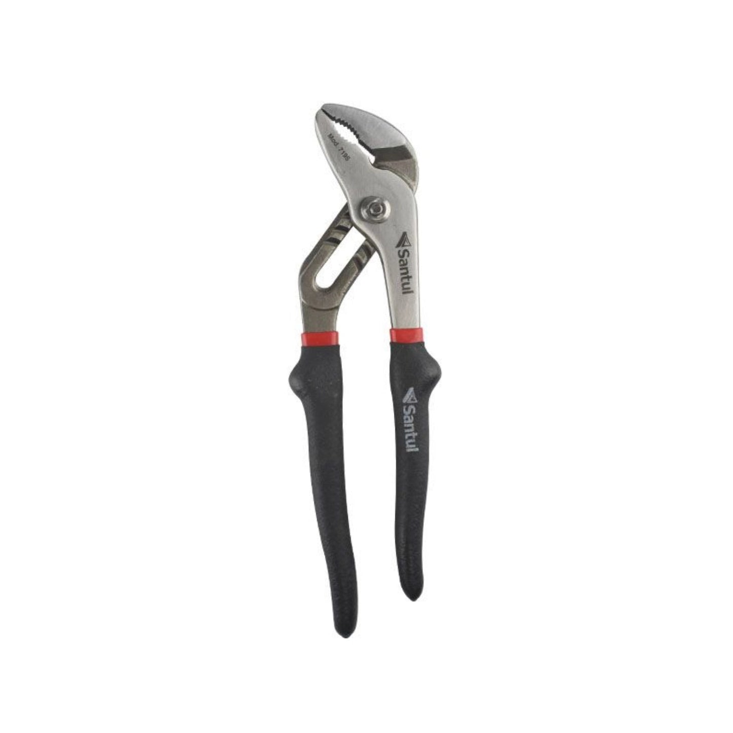 Pinza de extensión Santul 7195 de 10 pulgadas, ajustable, mango ergonómico negro y rojo para plomería