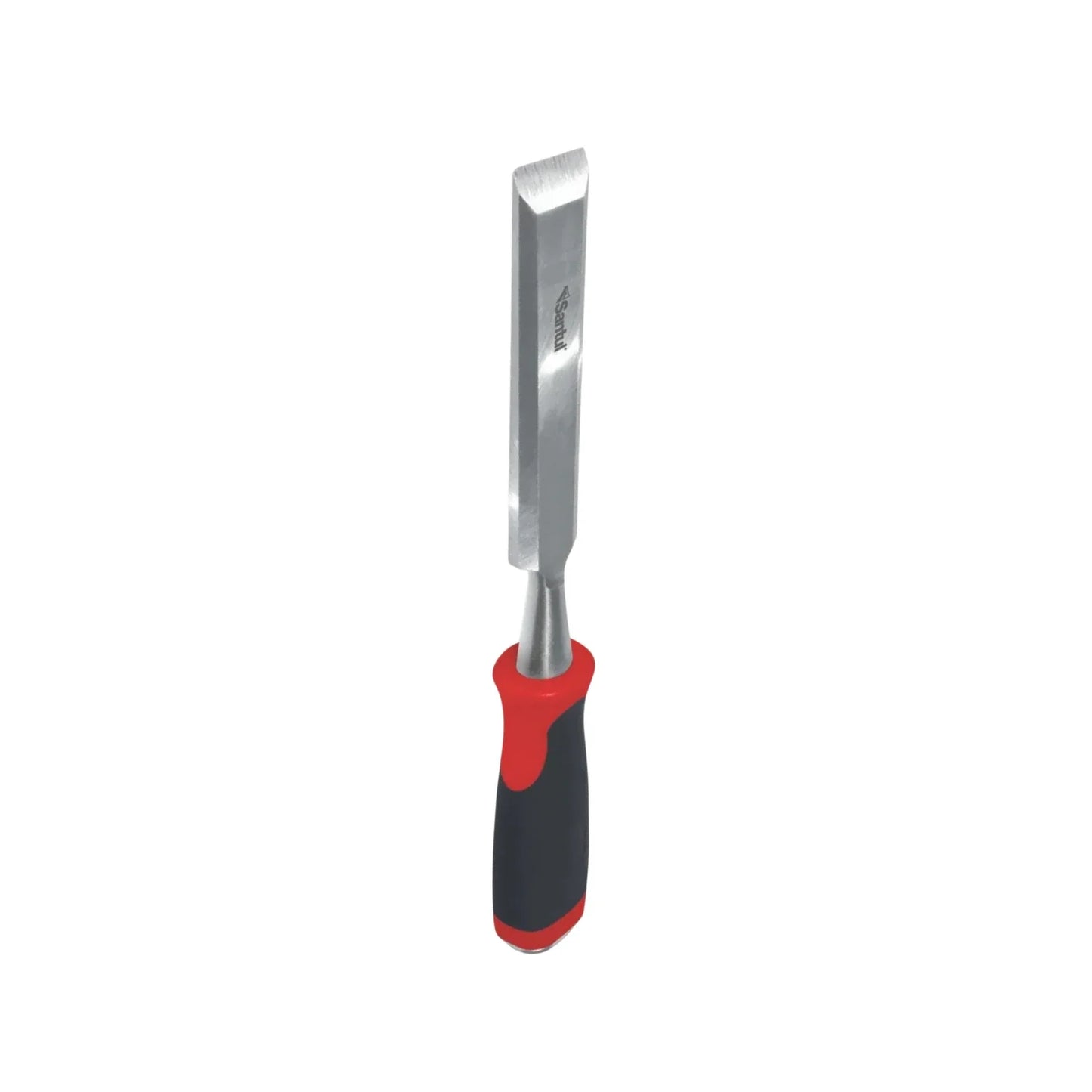 Cuerpo de acero tratado térmicamente para mayor durabilidad del filo.,Mango de polipropileno con grip antiderrapante.,Hoja biselada de diseño largo,Alta resistencia al golpeo.,Dureza 58-62 HRC.,100 mm x 19 mm,Producto punzocortante.,No se deje al alcance de los niños.