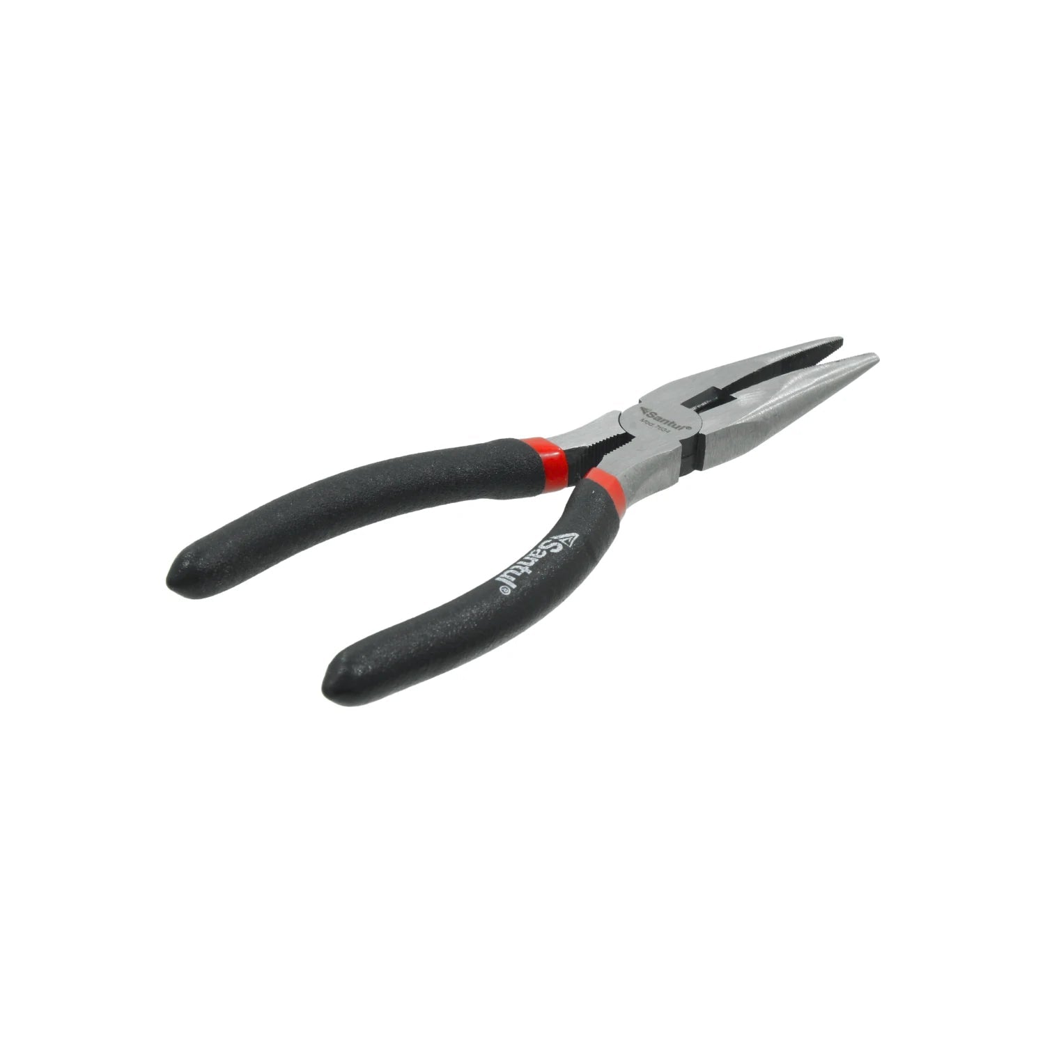 Pinza de punta y corte Santul profesional mango ergonómico negro con anillo rojo para sujeción y corte