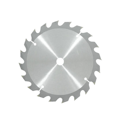 Disco sierra circular metálico 7 1/4 pulgadas, 20 dientes para corte rápido de madera, acabado brillante