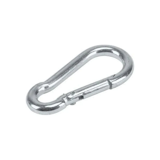 Cuerpo de acero.,Sistema de apertura y cierre rápido.,Carga de trabajo: 99 kg,Medidas:,Largo: 2" (50.8 mm).,Apertura: 1/4" (6 mm).,Grosor: 3/16" (5 mm).,Ideal para conexiones rápidas de cables y cuerdas.,No se use  a manera de dispositivo de seguridad.,Garantía: 12 Años por defecto de fabricación en condiciones normales de operación.