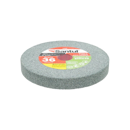 Piedra para esmeril Santul 6 pulgadas x 3/4", grano 36 de carburo de silicio