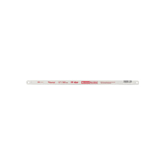 Segueta bimetálica flexible Santul 12"/305mm 18 DPP con dientes de acero de alta velocidad para cortes precisos