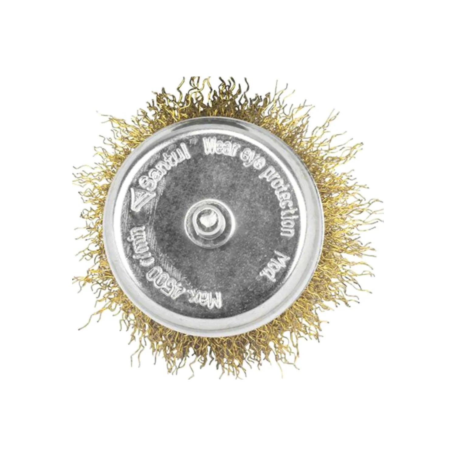 Carda de copa Santul dorada, cepillo de alambre para pulir metal, Max 4500 RPM