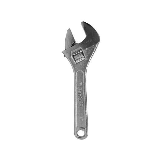 Elaborada de acero al carbóno.,Acabado: Cromo.,Dureza 40-50 HRC,Torque 84 lb.ft.,Mordazas endurecidas mediante tratamiento termico,proporcionando mayor resistencia al desgaste.,Mango ergonómico de fácil agarre,maquinado de gran precisión para asegurar un suave accionamiento y mejor ajuste al cerrar la quijada.,Longitud 6" (152 mm).,Abertura entre mordazas 3/4" 19 mm,Profundidad de mordaza 19 mm