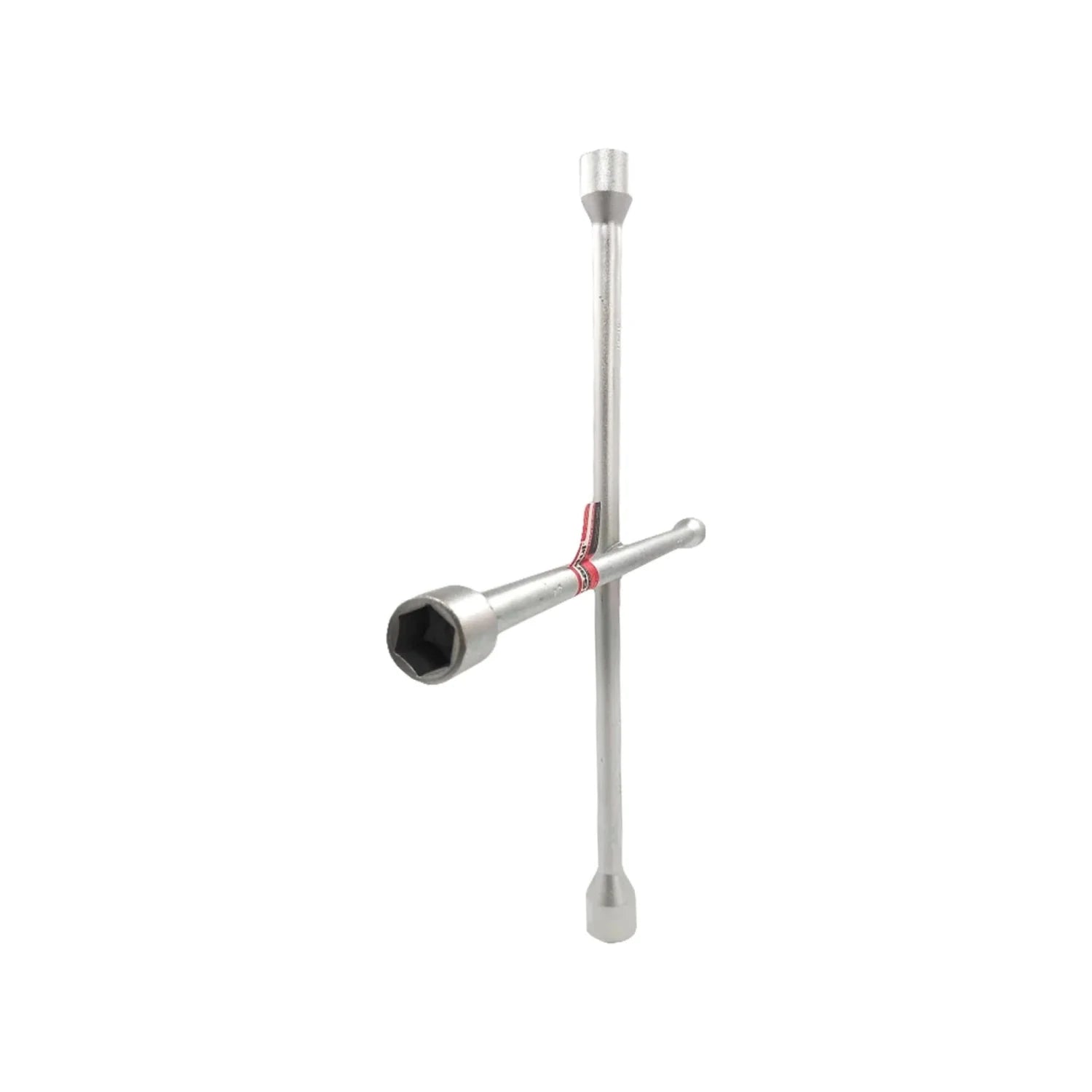 Llave de cruz de acero cromado 18 pulgadas para aflojar birlos de ruedas de automóvil