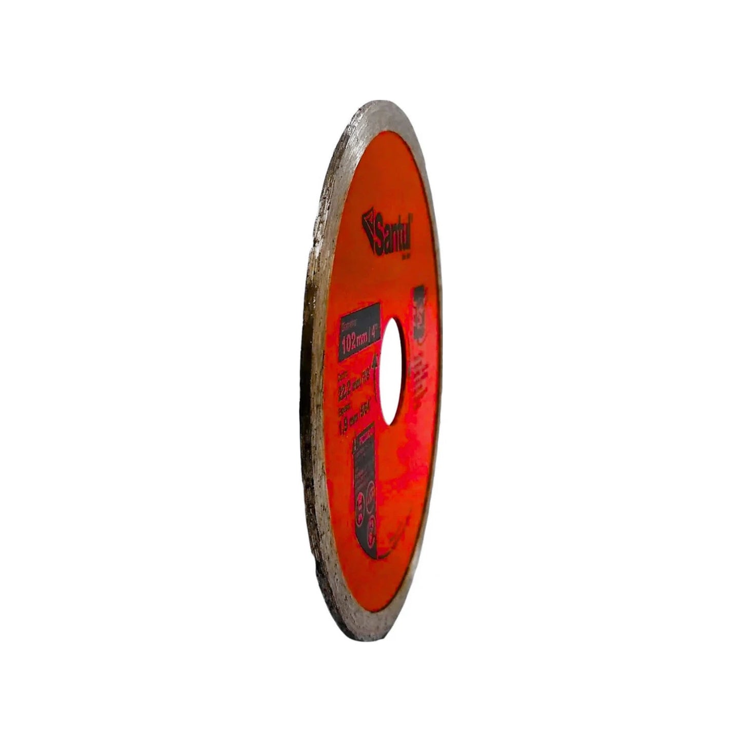 Disco diamantado Santul 102mm (4") corona continua, para corte fino en azulejo y cerámica