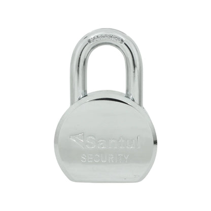 Candado Santul de seguridad 65mm cromado con gancho corto endurecido