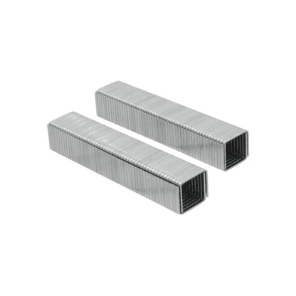 Grapas metálicas para engrapadora 3/8 pulgada (10 mm) tipo T-50, dos tiras plateadas