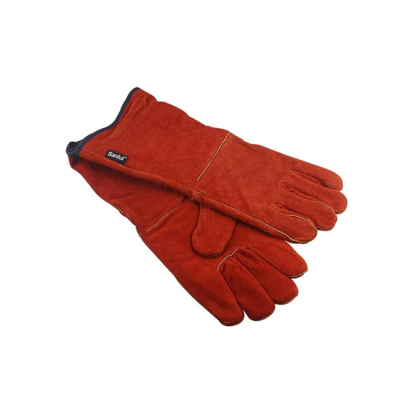 Guantes Santul de carnaza largos color rojo para soldadura y trabajos industriales pesados