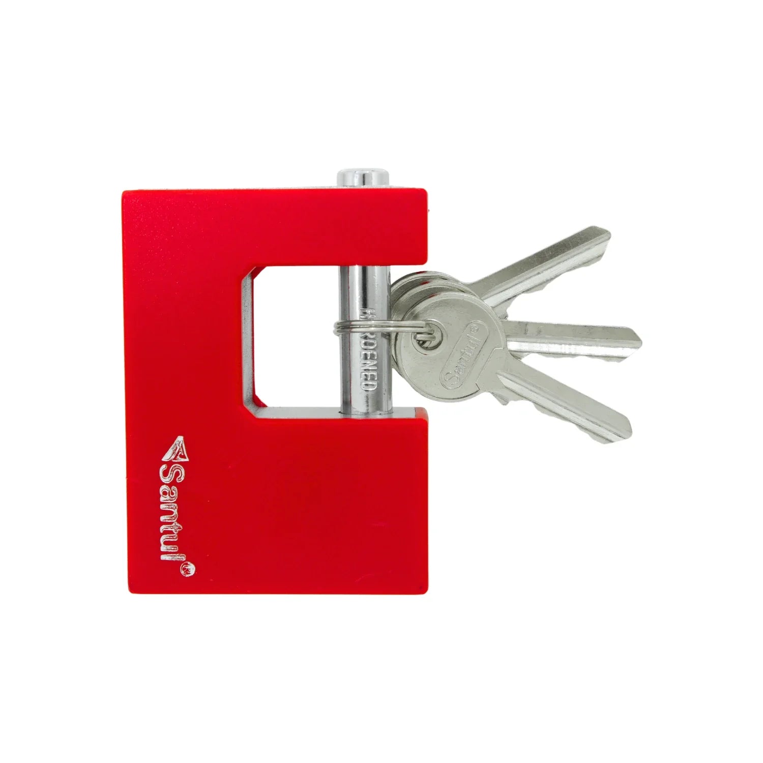 Candado anti palanca cuerpo de zamak.,Candado de alta seguridad.,Grillete cromado.,Fabricado en acero templado.,Candado para cortina de 80 mm (incluye 3 llaves).