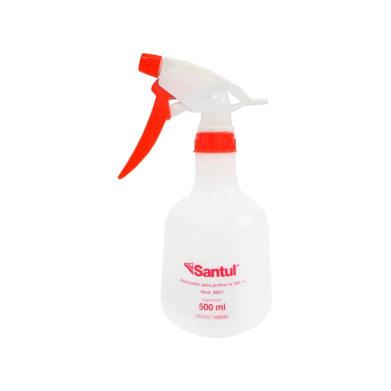 Elaborado de plástico resistente.,Sello anti fugas.,Presentación con atomizador.,Recipiente de 500 ml