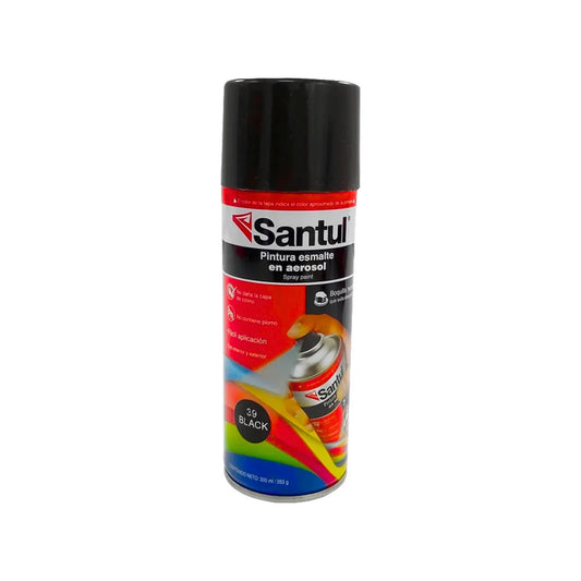 Pintura negro brillante 300 ml Santul 8819