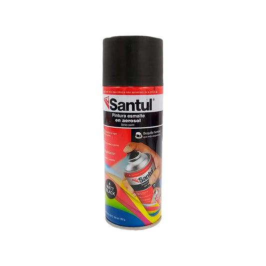 Pintura negro mate 300 ml Santul 8821