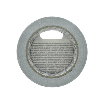 Cinta para ductos Santul gris plata, rollo de adhesivo resistente para sellado y reparaciones en ferretería.
