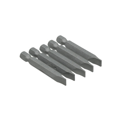Puntas planas para desarmador CR-V 1/4" juego de 5 piezas para atornillador eléctrico o manual