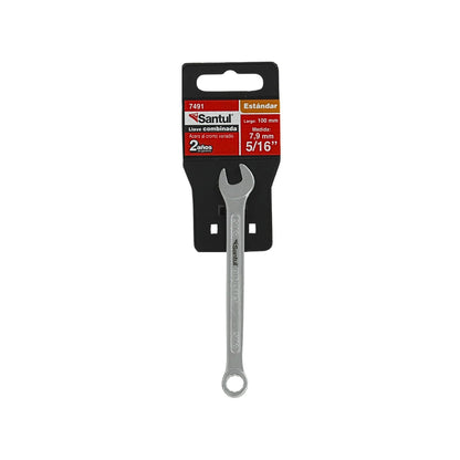 Llave combinada estándar Santul 7491 5/16" (7.9mm) acero cromo vanadio