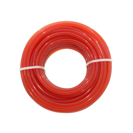 Fabricado en nylon.,Para cualquier tipo de desbrozadora.,Resistente al desgaste en superficies duras.,Flexible. y resistente.,Alta durabilidad.,Fácil manejo.,Utilice lentes y guantes de seguridad.,Manéjese con precaución.,Azul.