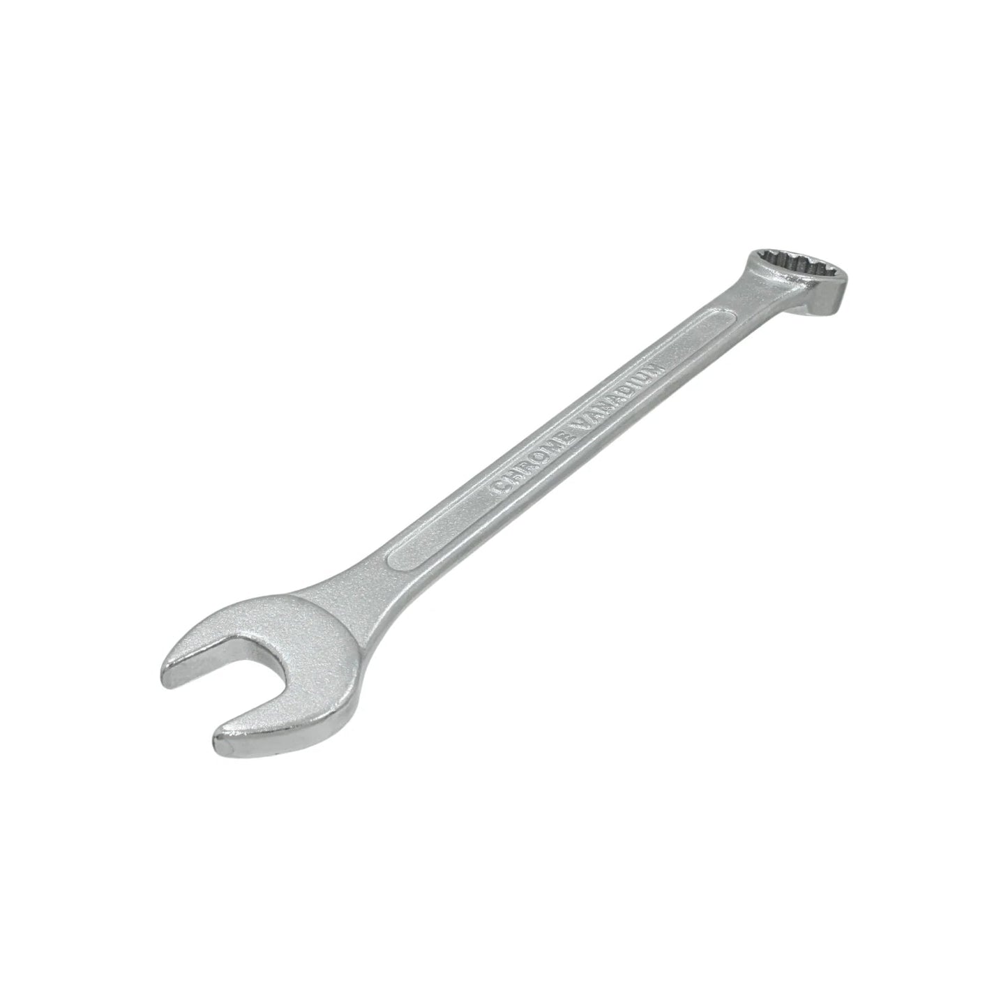 Llave mixta combinada de cromo vanadio plateada, herramienta manual para mecánica