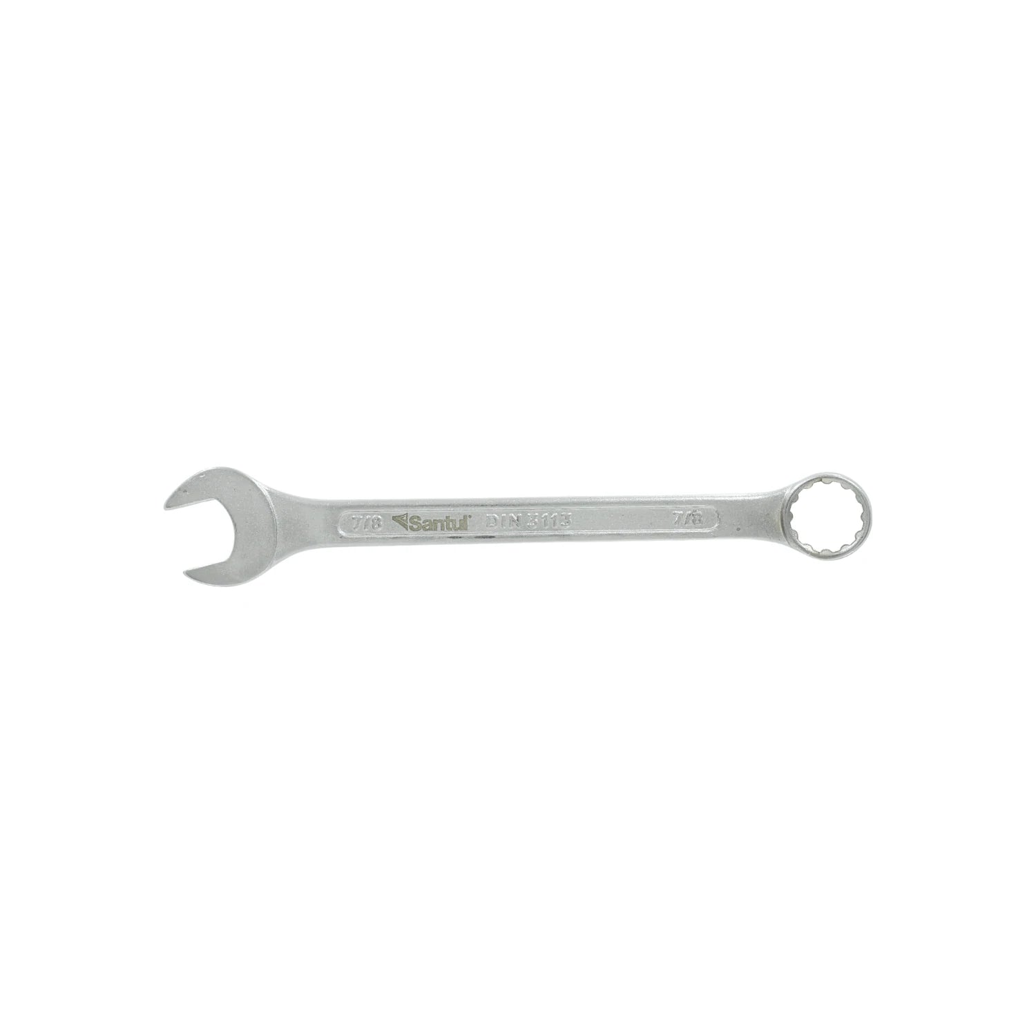 Llave mixta Santul 7/8 pulgada, acero cromado DIN 3113, herramienta de doble boca