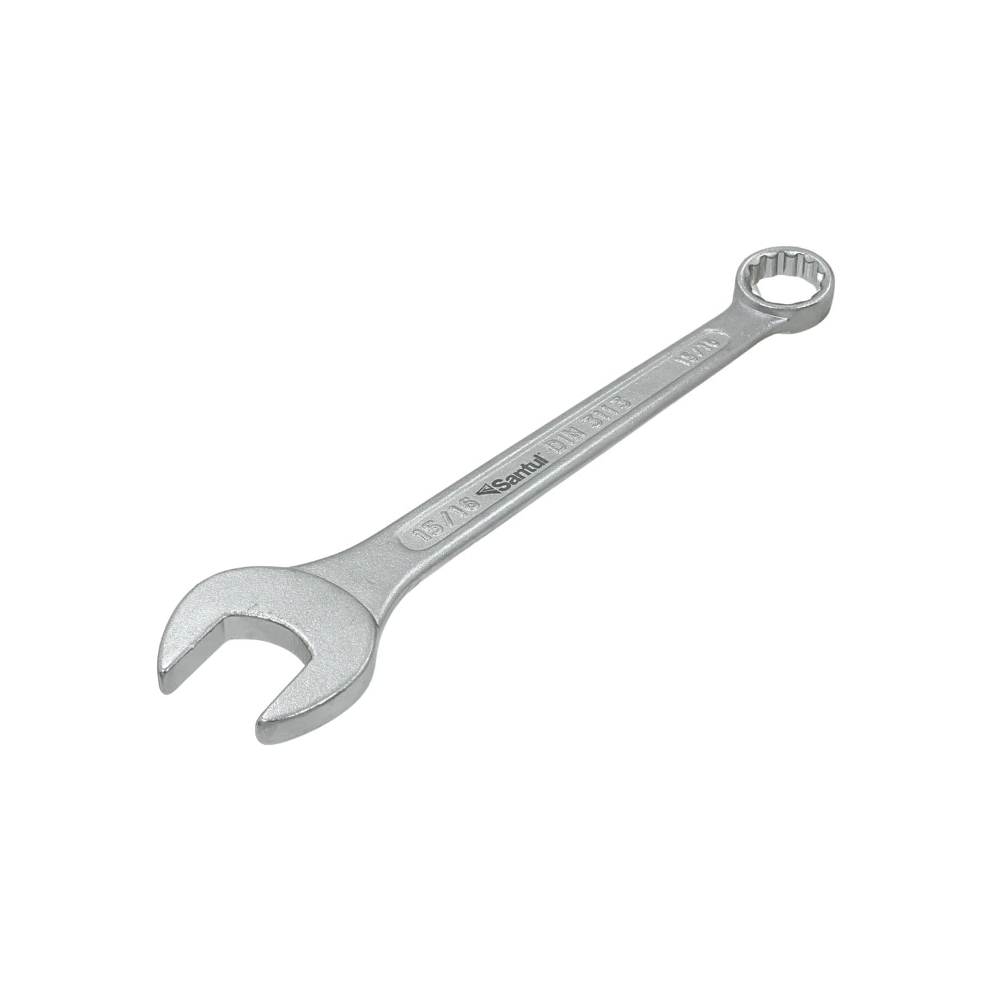 Llave mixta Santul 15/16" de acero cromado, herramienta manual para ajuste de tuercas y tornillos en ferretería