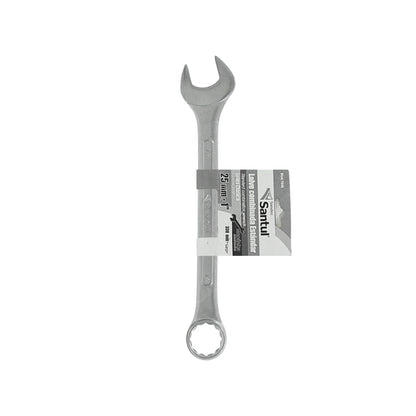 Llave combinada Santul 25mm (1 pulg) estándar, larga y cromada, para uso en ferretería.