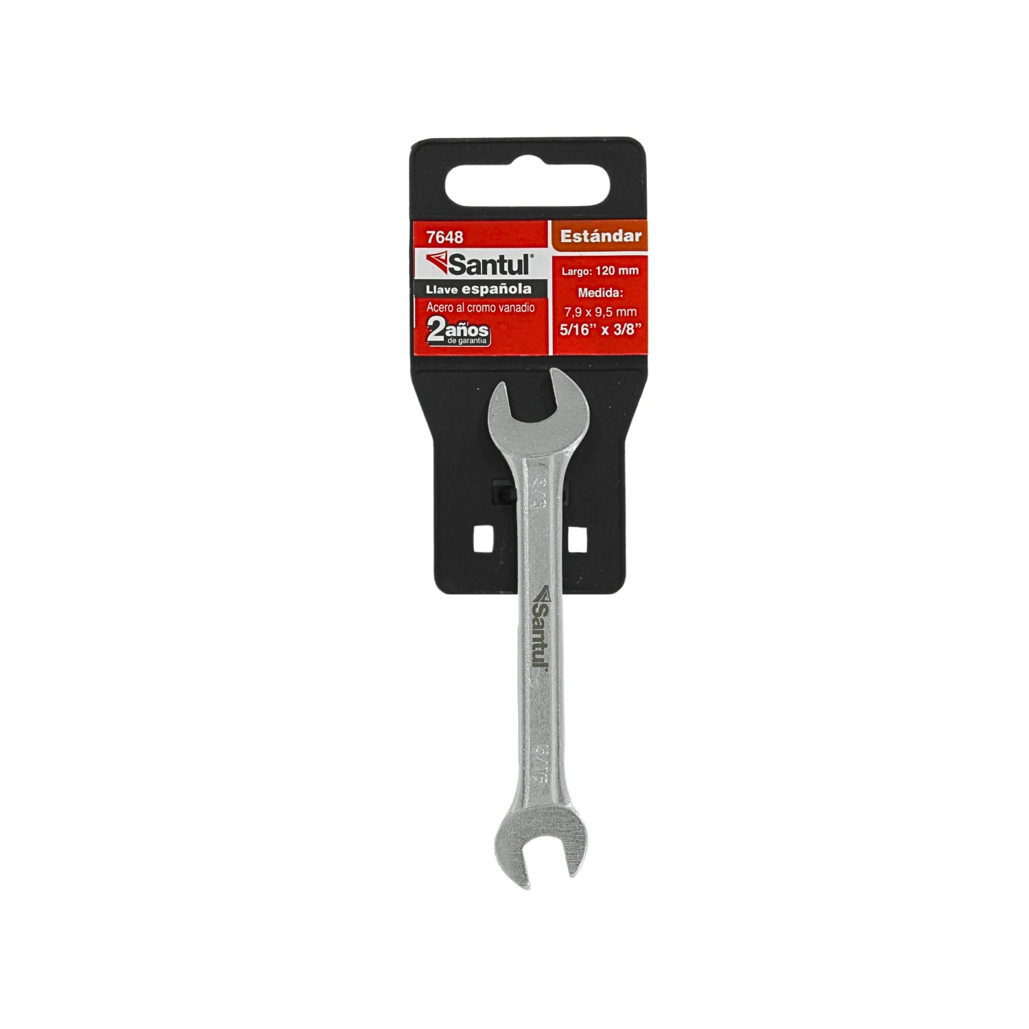 Llave española Santul 7648 5/16" x 3/8" estándar acero cromo vanadio
