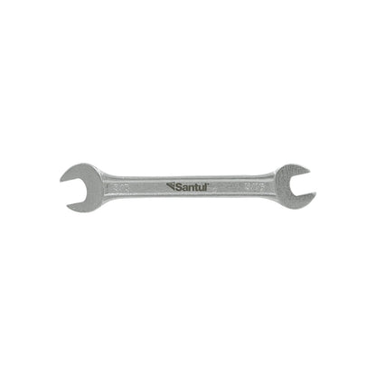 Llave española doble boca Santul 5/16" x 3/8" de acero cromado, ideal para ajuste de tuercas y tornillos.