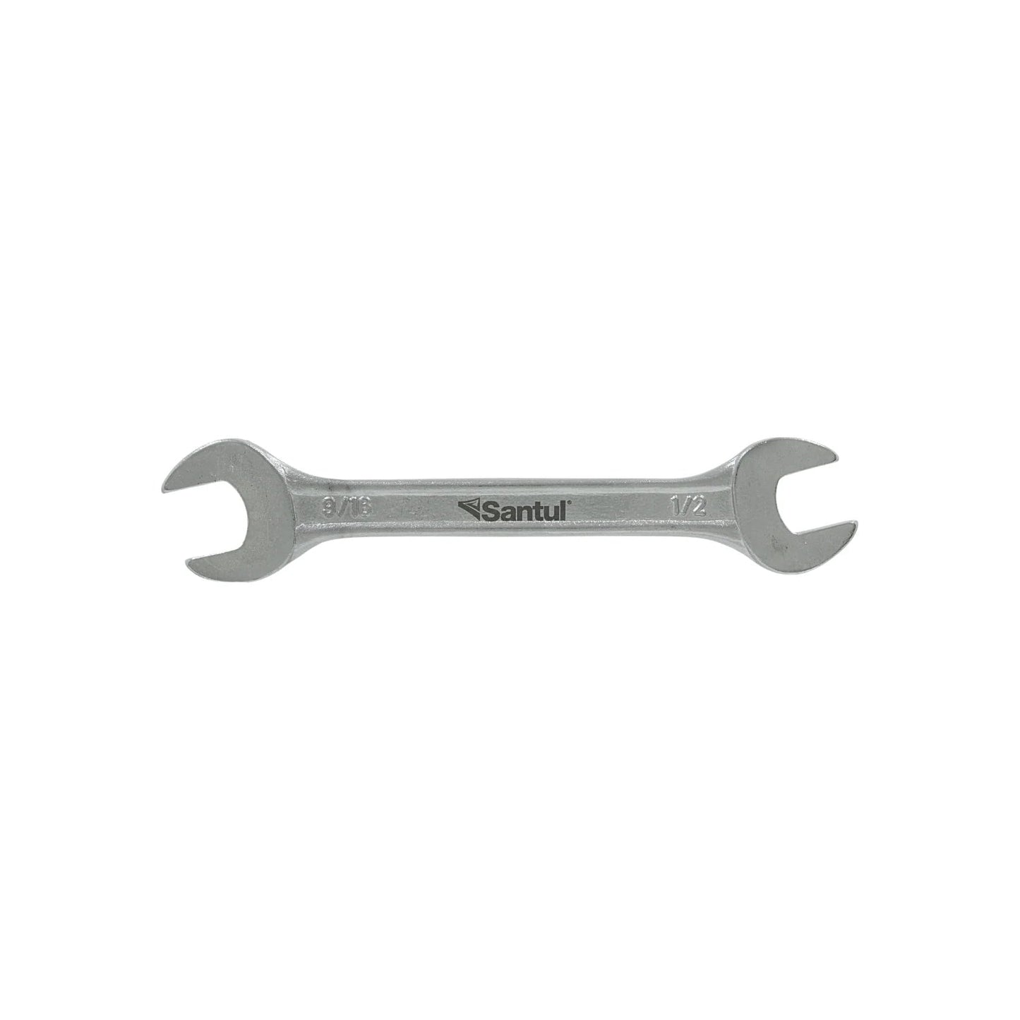 Llave española doble boca Santul 1/2 x 9/16 pulgadas, herramienta de mano cromada estándar