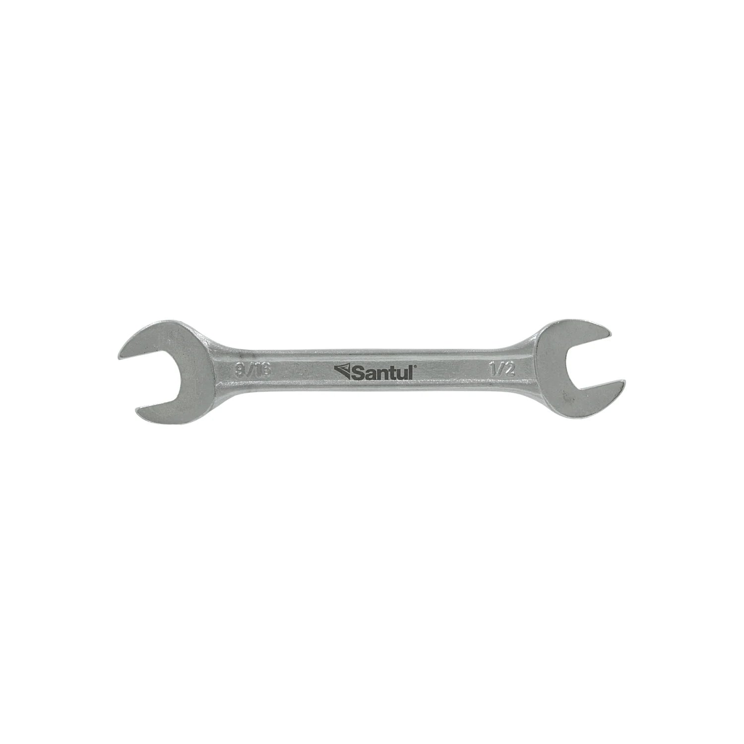 Llave española doble boca Santul 1/2 x 9/16 pulgadas, herramienta de mano cromada estándar