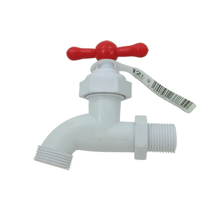 Fabricada en ABS,Entrada de 1/2” (13 mm).,Salida ¾” (19 mm).,Garantía de 12 meses.