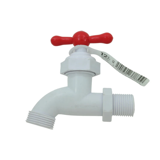 Fabricada en ABS,Entrada de 1/2” (13 mm).,Salida ¾” (19 mm).,Garantía de 12 meses.