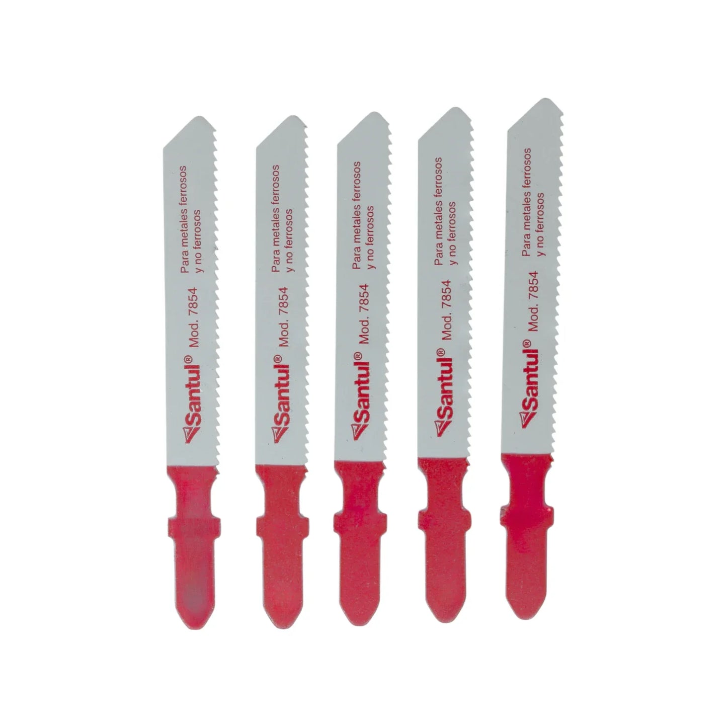Segueta para caladora corte metal 5 piezas tipo "T" Santul 7854