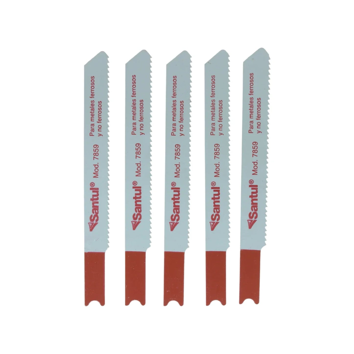 Segueta para caladora corte metal/plástico 5 piezas tipo "U" Santul 7859